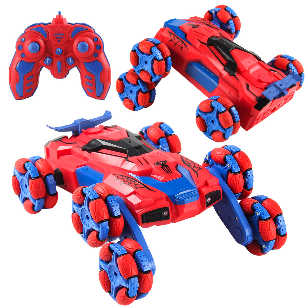 Kids Toys Cycle - Spider รีโมทคอนโทรลไร้สาย 2.4G รถเด็ก Stunt ปีนเขาสเปรย์