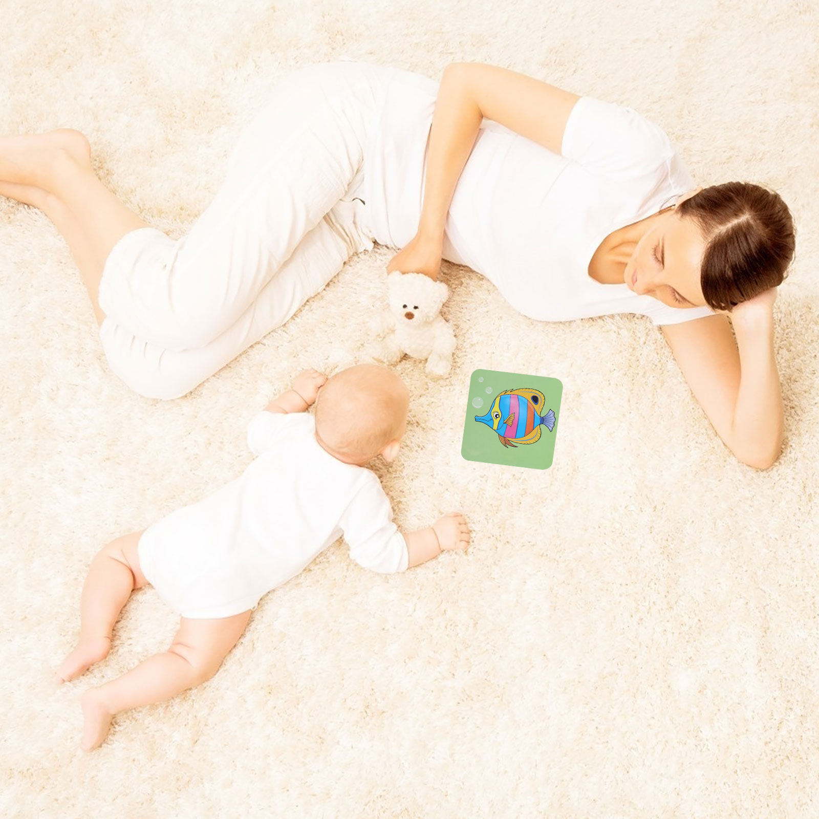 Kids Toys Quality - การ์ดกระตุ้นการมองเห็น ฝึกการจดจำสี ออกแบบสีสันสดใส ของเล่นเสริมพัฒนาการเด็ก คุณภาพแข็งแรง ของเล่นเสริมสร้างการเรียนรู้