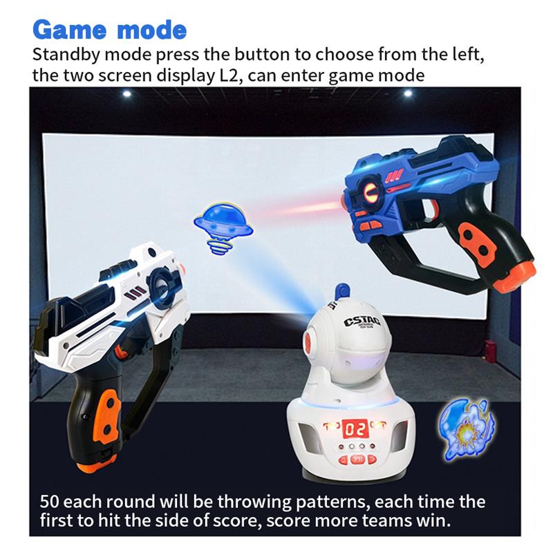 Laser Tag Set Kids - ไฟฟ้าเลเซอร์แท็กปืนของเล่นอินฟราเรดโปรเจคเตอร์อาวุธ Blaster Pistola เลเซอร์ Battle Kit