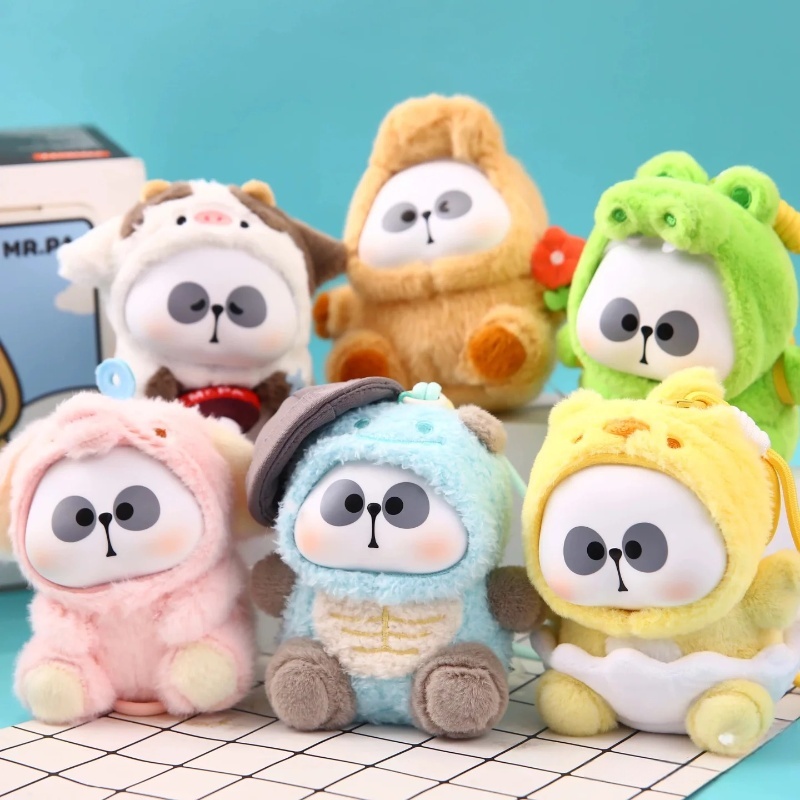 Kids Toys Company - Mr.pa กล่องตาบอดสัตว์จํากัดบริษัท Series กระเป๋าตาบอดการ์ตูนอะนิเมะตุ๊กตา Plush Panda