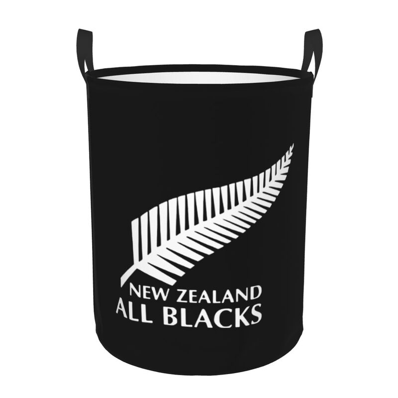 Kids Toys New Zealand - ตะกร้าผ้าแบบพับได้ New Zealand All Blacks สำหรับเก็บของเล่นเด็กในห้องเด็กอ่อน