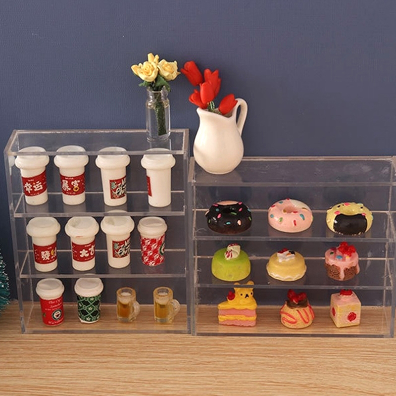 ตู้โชว์ตุ๊กตาขนาด 1:12 แบบหลาย - Dollhouse Furniture Set บทวิจารณ์และราคา