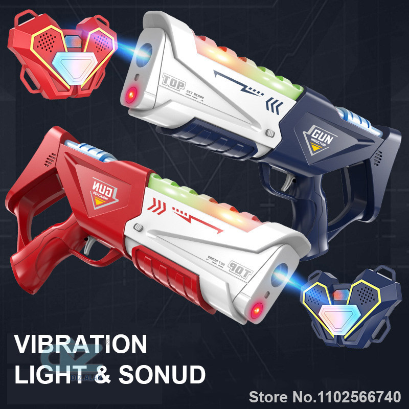 ปืนของเล่นอินฟราเรด 35 ซม. สำห - Laser Tag Set Kids บทวิจารณ์และราคา