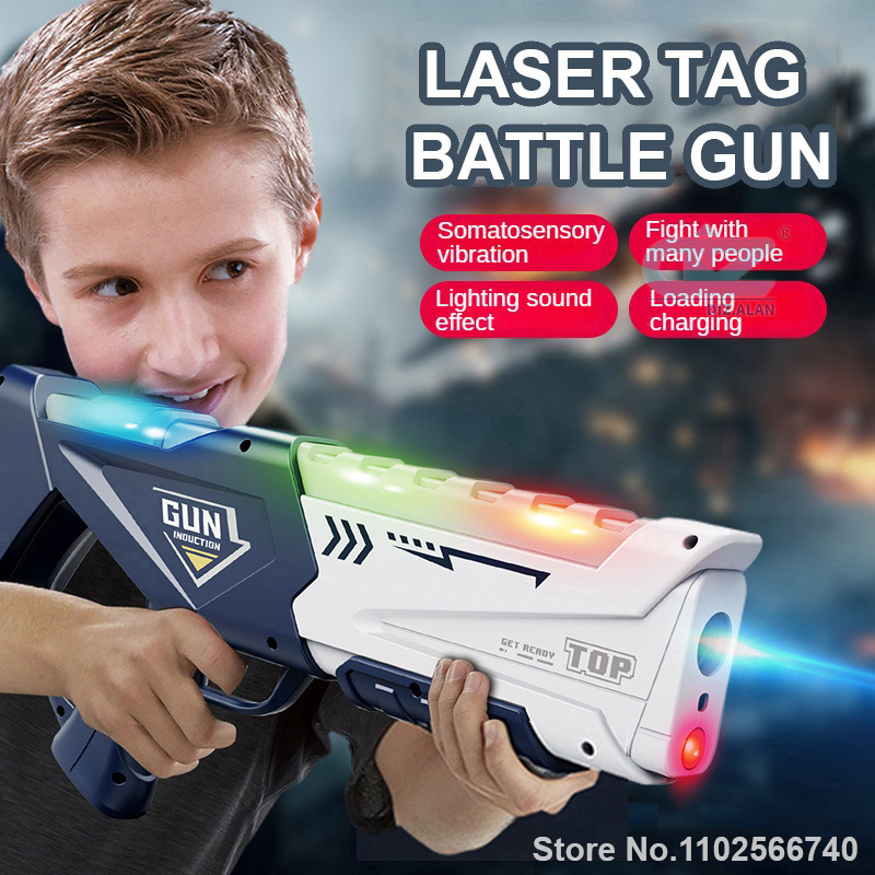ปืนของเล่นอินฟราเรด 35 ซม. สำห - Laser Tag Set Kids บทวิจารณ์และราคา