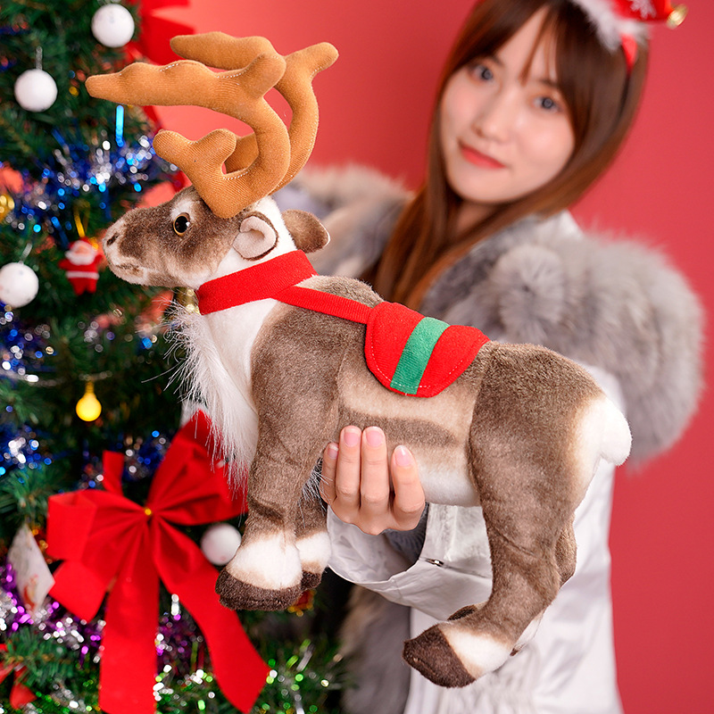 ตุ๊กตาหนานุ่มกวางเรนเดียร์จำลอ - Best Kids Toys Xmas บทวิจารณ์และราคา
