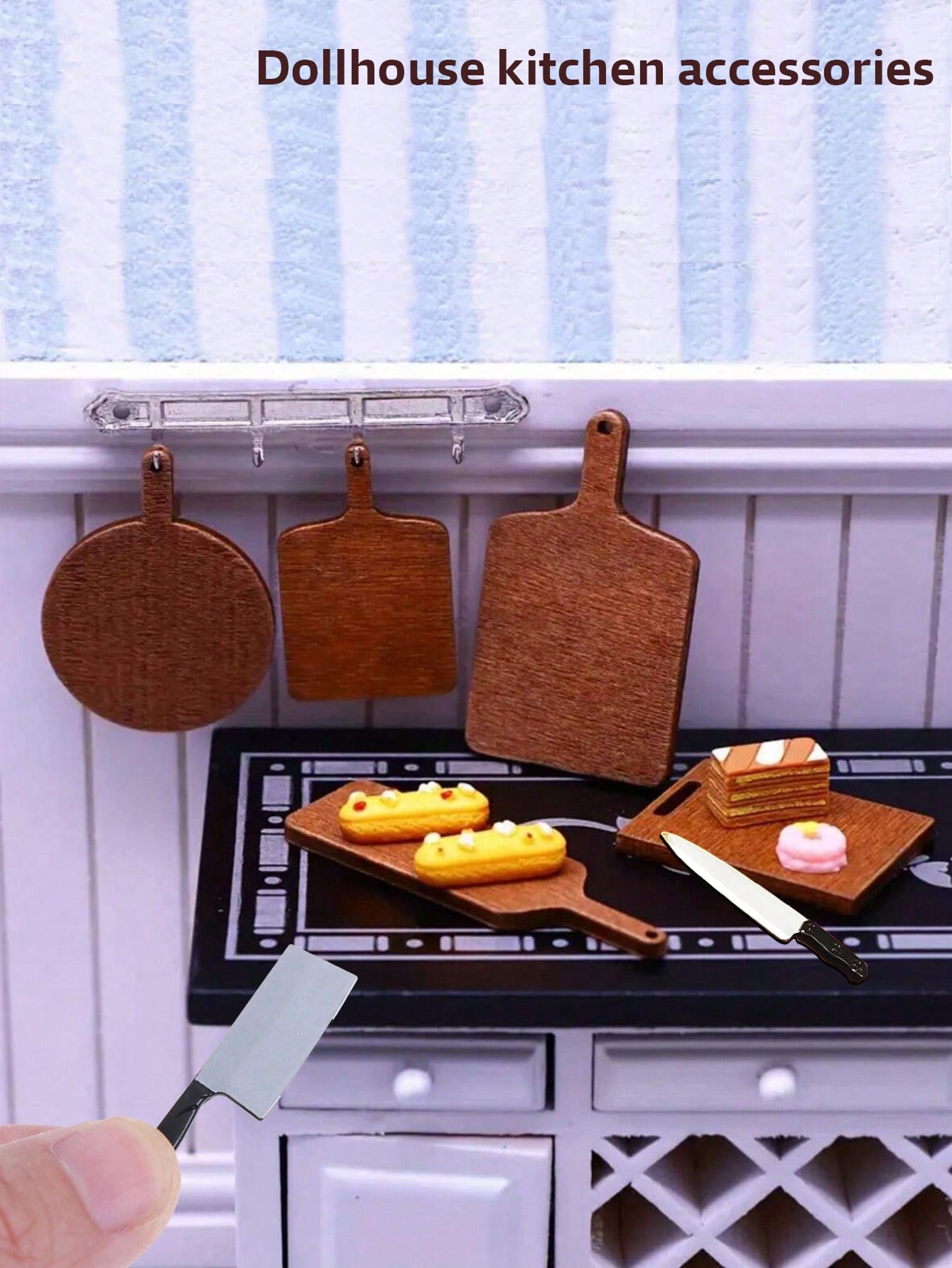 ชุดครัวจิ๋วสำหรับบ้านตุ๊กตา พร - Dollhouse Furniture Set บทวิจารณ์และราคา