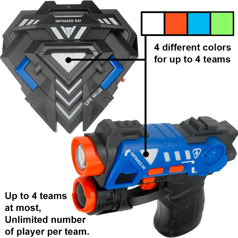 ชุดปืนอินฟราเรดสำหรับเด็ก ปืนข - Laser Tag Set Kids บทวิจารณ์และราคา