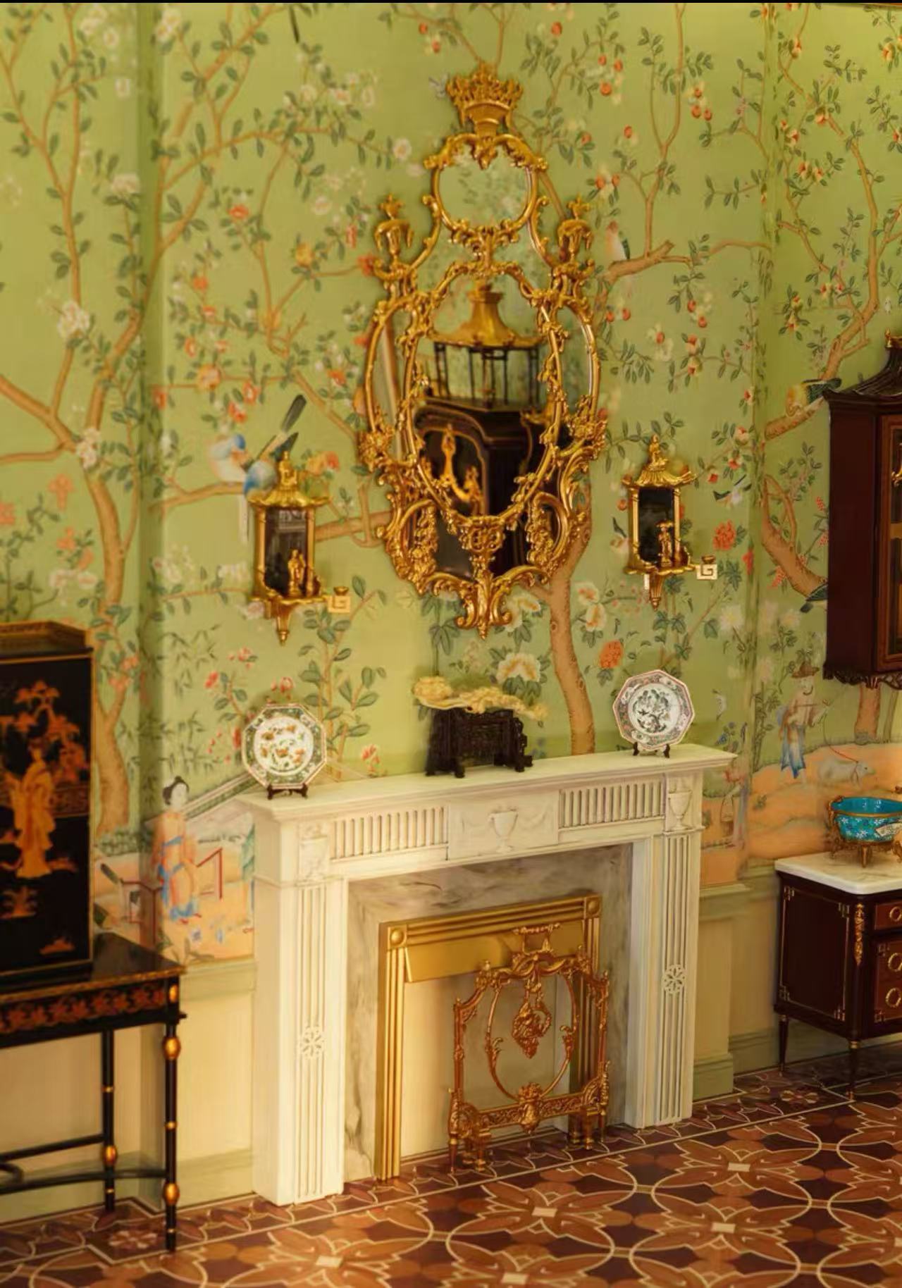 1/6 ตุ๊กตาตกแต่ง Rococo & เฟอร - Dollhouse Furniture Set บทวิจารณ์และราคา