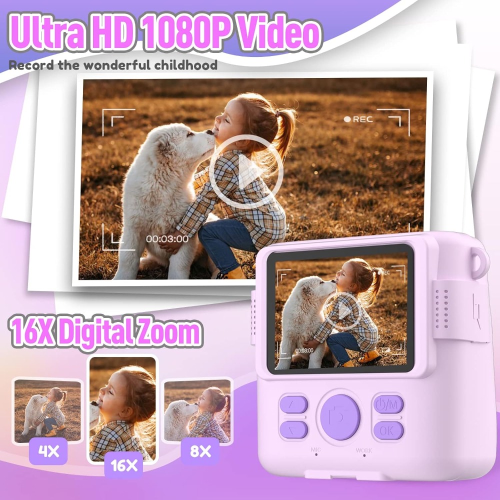 กล้องพิมพ์ทันทีสําหรับเด็ก, กล - Toys For Kids Video บทวิจารณ์และราคา