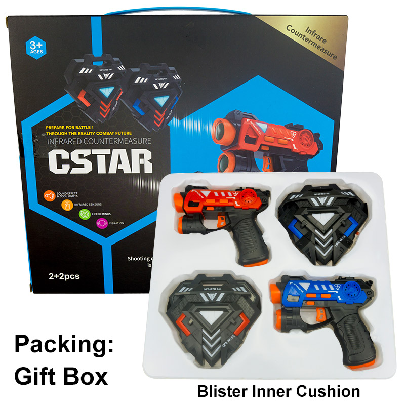 ชุดปืนเลเซอร์แท็ก ปืนของเล่นไฟ - Laser Tag Set Kids บทวิจารณ์และราคา