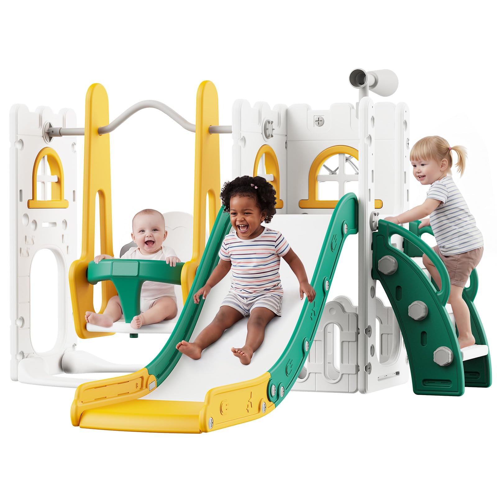 ชุดสไลด์และชิงช้า 7 in 1 สำหรั - Basketball Hoop Kids Indoor บทวิจารณ์และราคา