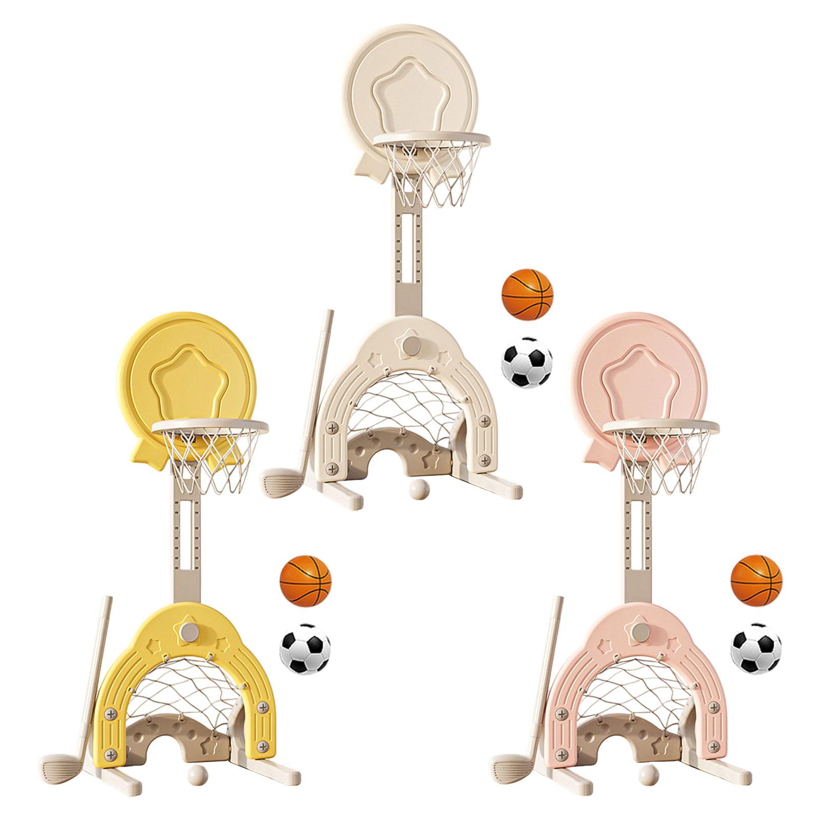 ชุดห่วงบาสเก็ตบอล3อิน1ของเล่นก - Basketball Hoop Kids Indoor บทวิจารณ์และราคา