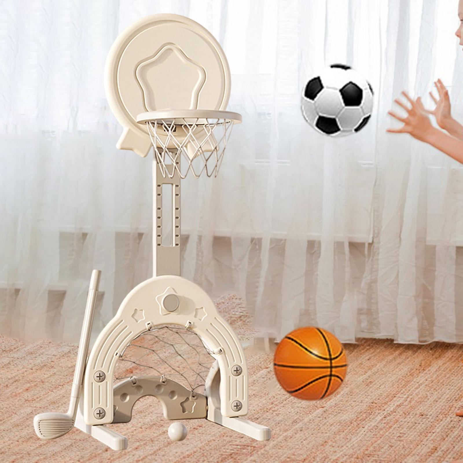 ชุดห่วงบาสเก็ตบอล3อิน1ของเล่นก - Basketball Hoop Kids Indoor บทวิจารณ์และราคา