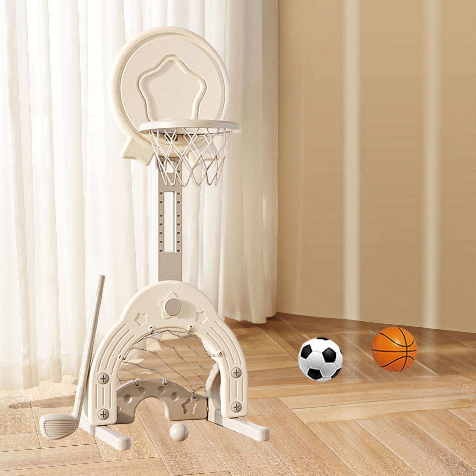 ชุดห่วงบาสเก็ตบอล3อิน1ของเล่นก - Basketball Hoop Kids Indoor บทวิจารณ์และราคา