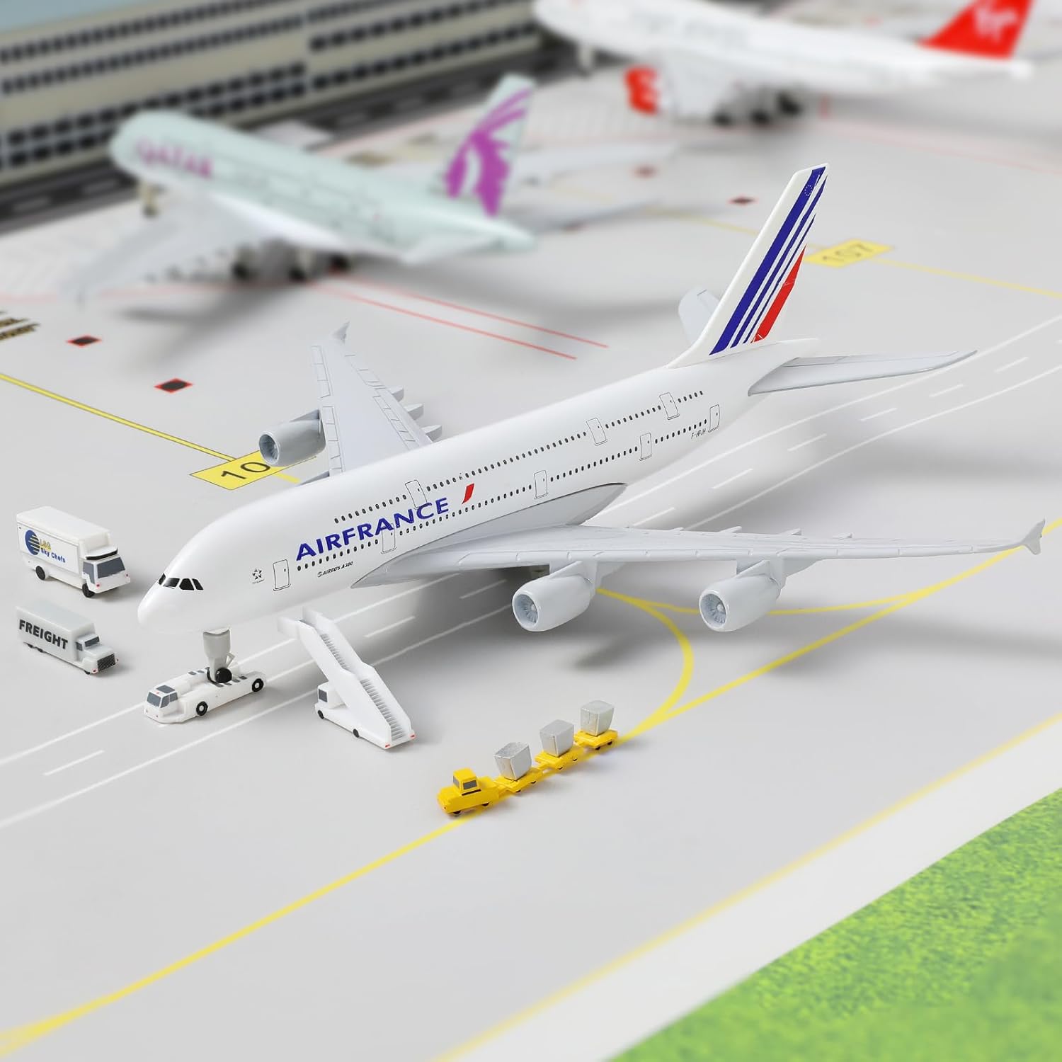 20 ซม.แอร์ฟรองซ์ A380 เครื่องบ - Kids Toys Review บทวิจารณ์และราคา