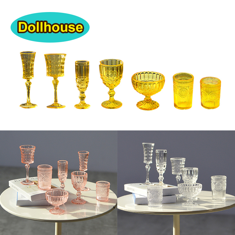 ชุดแก้วน้ำจิ๋ว 7 ชิ้น/ชุด ขนาด - Dollhouse Furniture Set บทวิจารณ์และราคา