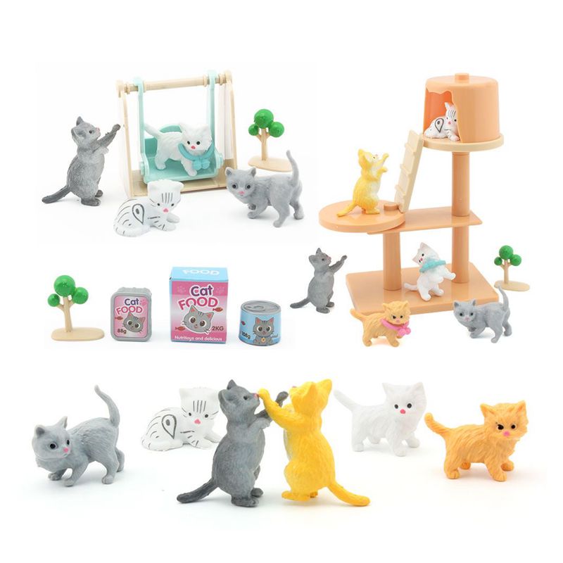แมวส่วนสัตว์เลี้ยงชุด Kawaii ร - Dollhouse Furniture Set บทวิจารณ์และราคา