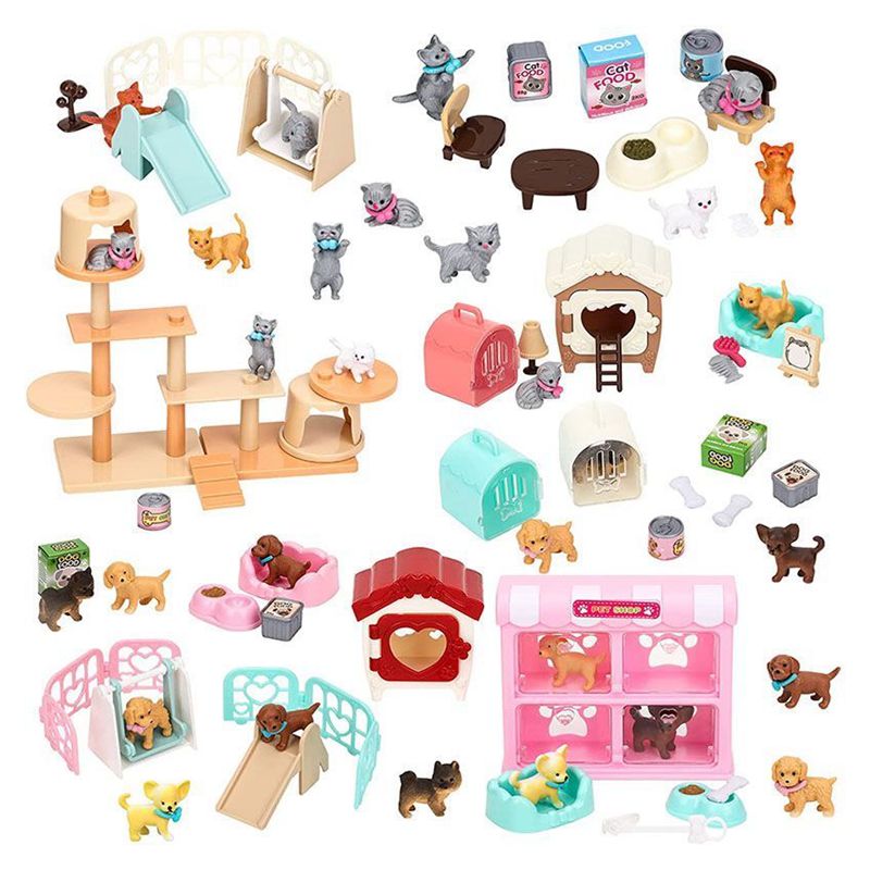แมวส่วนสัตว์เลี้ยงชุด Kawaii ร - Dollhouse Furniture Set บทวิจารณ์และราคา