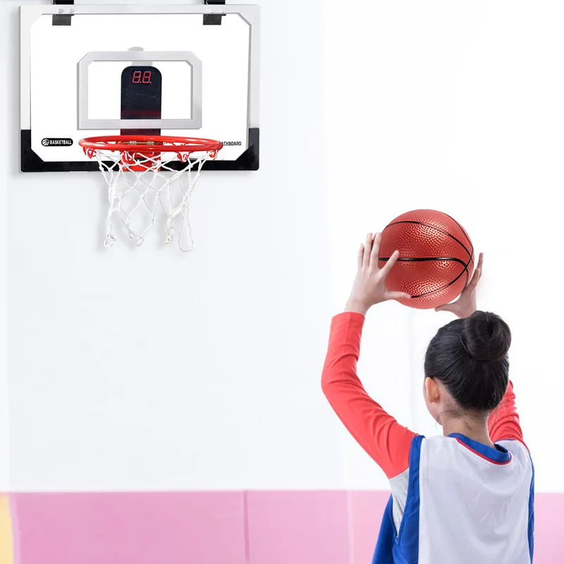 เด็กมินิบาสเกตบอล Hoop อิเล็กท - Basketball Hoop Kids Indoor บทวิจารณ์และราคา