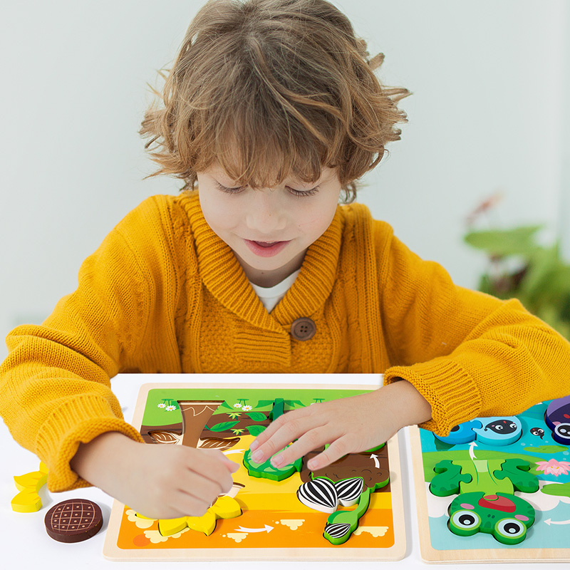 ของเล่นเด็กไม้ 3D ปริศนาของเล่ - Kids Toys Cycle บทวิจารณ์และราคา