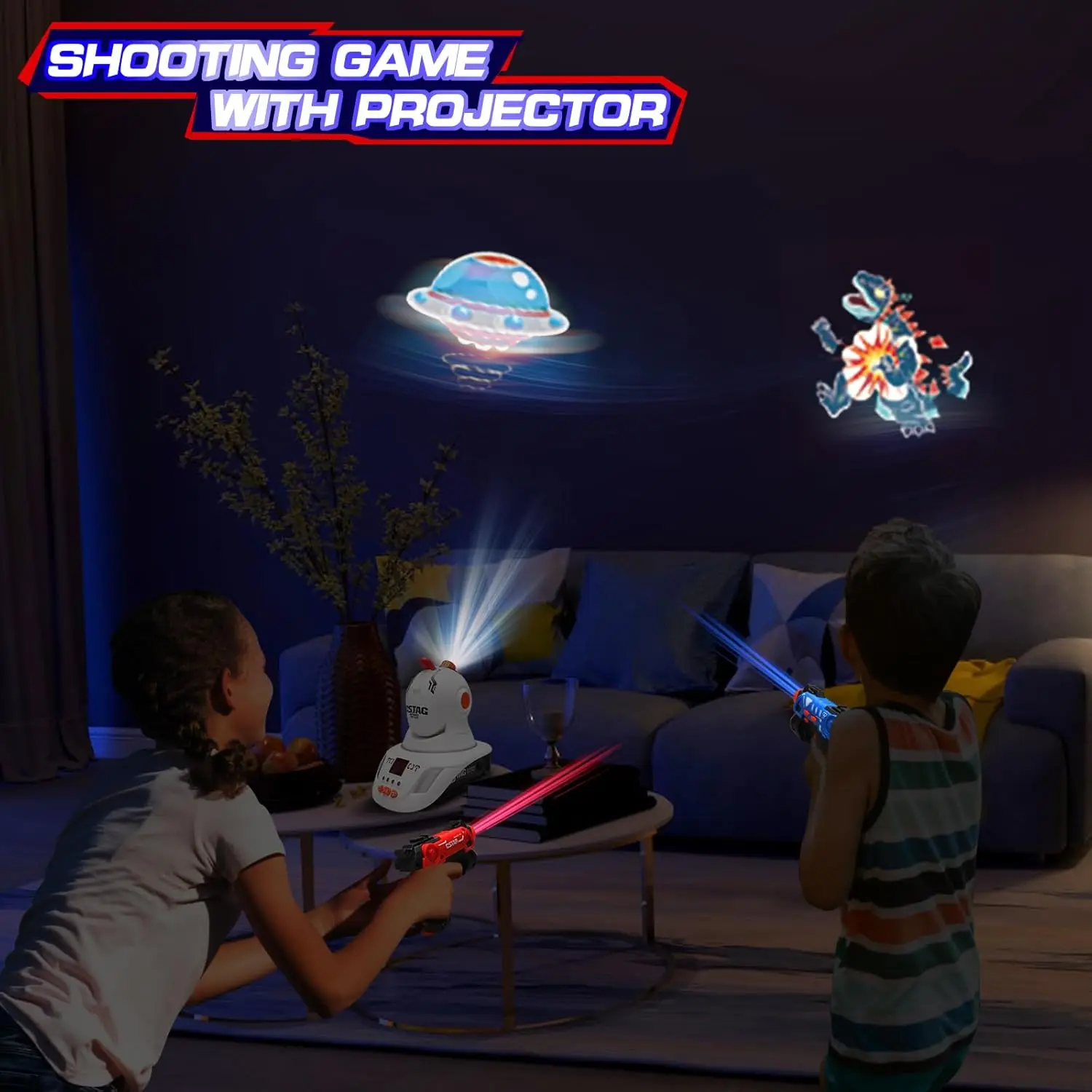ชุดปืนเลเซอร์แท็กพร้อมโปรเจคเต - Laser Tag Set Kids บทวิจารณ์และราคา