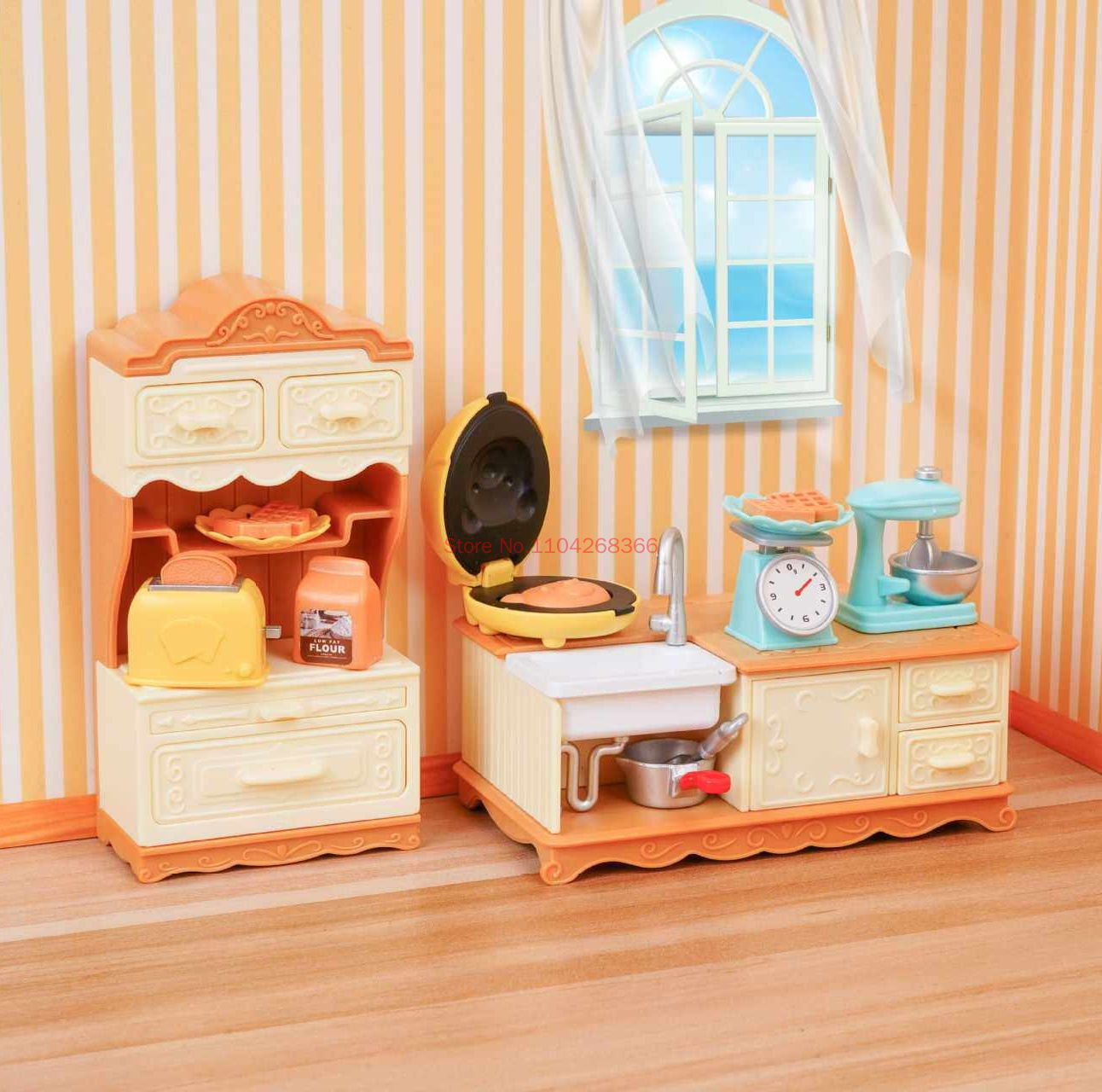 ชุดเฟอร์นิเจอร์ครัว ห้องน้ำ ห้ - Dollhouse Furniture Set บทวิจารณ์และราคา