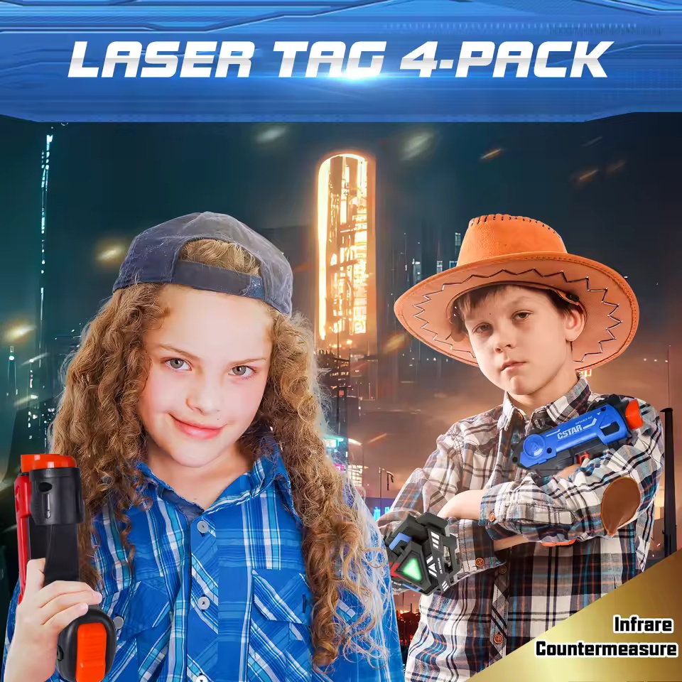 เลเซอร์อินฟราเรดแท็กปืนชุด MIN - Laser Tag Set Kids บทวิจารณ์และราคา