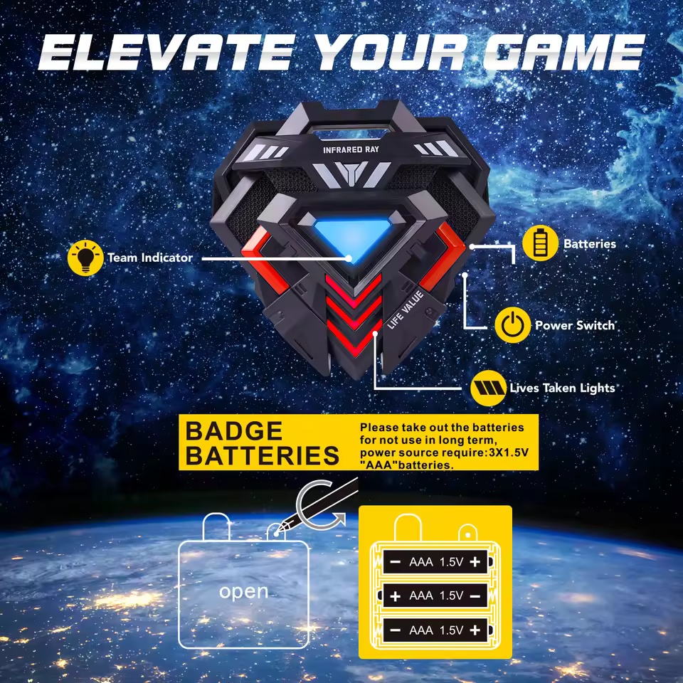 เลเซอร์อินฟราเรดแท็กปืนชุด MIN - Laser Tag Set Kids บทวิจารณ์และราคา